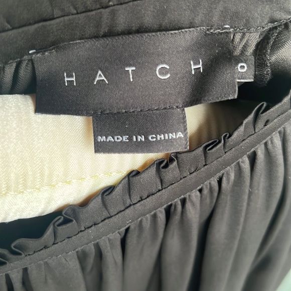 HATCH Silky Gathered Neck Maternity Top - Picture 9 of 9